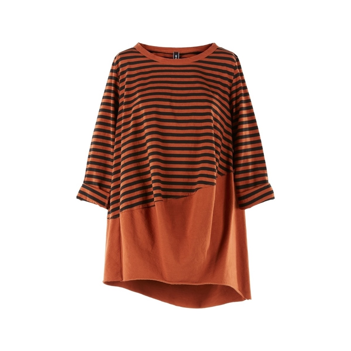 Kleidung Damen Sweatshirts Wendy Trendy Top 220847 - Orange/Black Orange