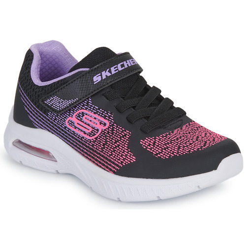 Schuhe Mädchen Sneaker Low Skechers MICROSPEC MAX PLUS Schwarz / Pink