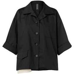 Kleidung Damen Mäntel Wendy Trendy Coat 221210 - Black Schwarz