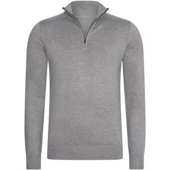 Kleidung Herren Sweatshirts Mario Russo Half Zip Trui Grijs Grau