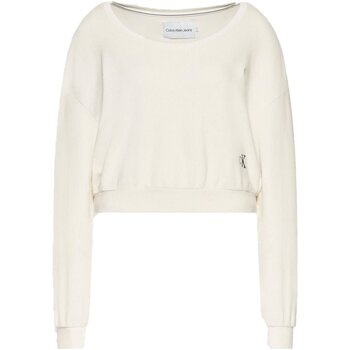 Kleidung Damen Sweatshirts Calvin Klein Jeans J20J217743 Weiss