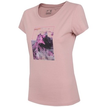 Kleidung Damen T-Shirts 4F TSD060 Rosa