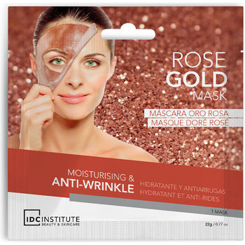 Accessoires Masken Idc Institute Rose Gold Feuchtigkeitsspendende Anti-falten-gesichtsmaske 27 G 