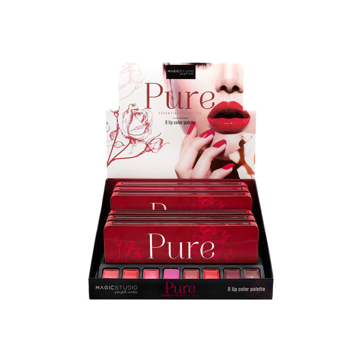 Beauty Blush & Puder Magic Studio Pure Lip Color Palette 10,5 Gr 