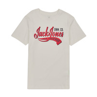 Kleidung Jungen T-Shirts Jack & Jones JJELOGO TEE SS NECK 2 COL JNR Weiss