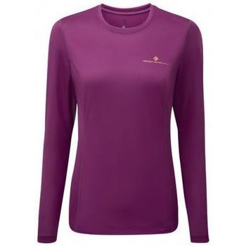 Kleidung Damen T-Shirts Ronhill Tech LS Tee Violett