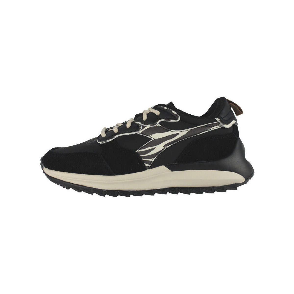 Schuhe Damen Sneaker Diadora 501.178617 01 C9994 Black/Parchment Schwarz