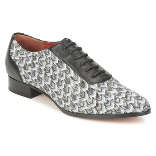 Schuhe Damen Richelieu Missoni WM076 Schwarz / Grau