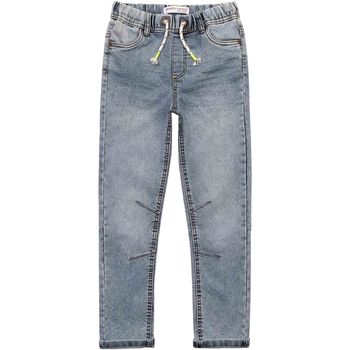 Kleidung Jungen Jeans Minoti für Jungen ¾ Jeans mit Schnürchen in der Taille ( 1y-14y ) Blau