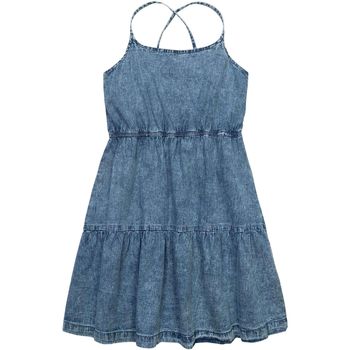 Kleidung Mädchen Kleider Minoti Jeans-Kleid mit Trägern für Mädchen ( 3y-14y ) Blau