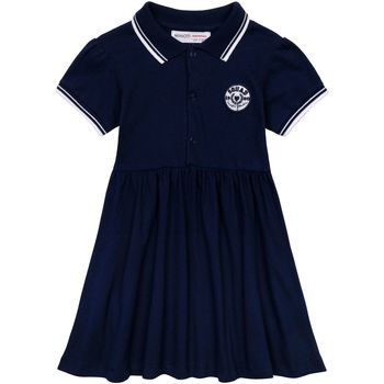 Kleidung Mädchen Kleider Minoti Kleid mit kurzen Ärmeln für Mädchen ( 3y-14y ) Blau