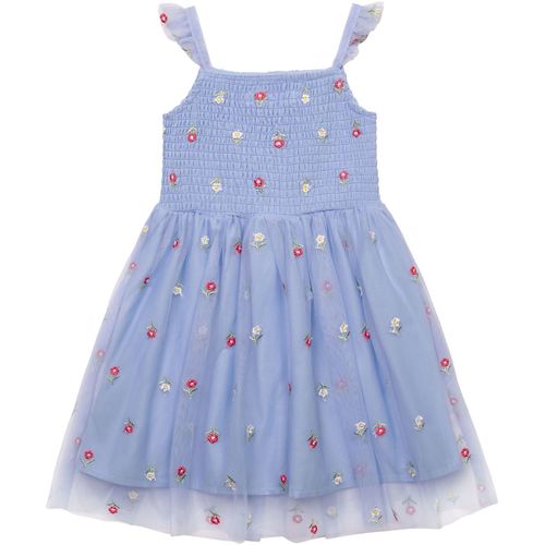 Kleidung Mädchen Kleider Minoti Kleid mit Trägern für Mädchen ( 1y-8y ) Blau