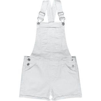 Kleidung Mädchen Shorts / Bermudas Minoti für Mädchen Latzhose ( 3y-14y ) Weiss