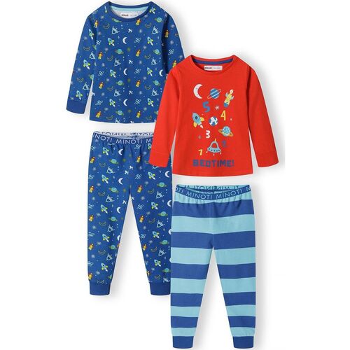 Kleidung Jungen Pyjamas/ Nachthemden Minoti 2er-Pack Schlafanzüge für Jungen ( 1y-8y ) Rot