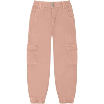 Kleidung Mädchen Joggs Jeans/enge Bundhosen Minoti Twill-Cargohose für Mädchen ( 1y-14y ) Orange