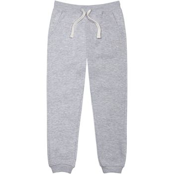 Kleidung Mädchen Joggs Jeans/enge Bundhosen Minoti für Mädchen „Lovely“-Fleece-Jogginghose ( 1y-14y ) Grau