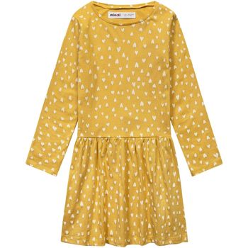 Kleidung Mädchen Kleider Minoti Langarmkleid mit Print für Mädchen ( 1y-8y ) Gelb
