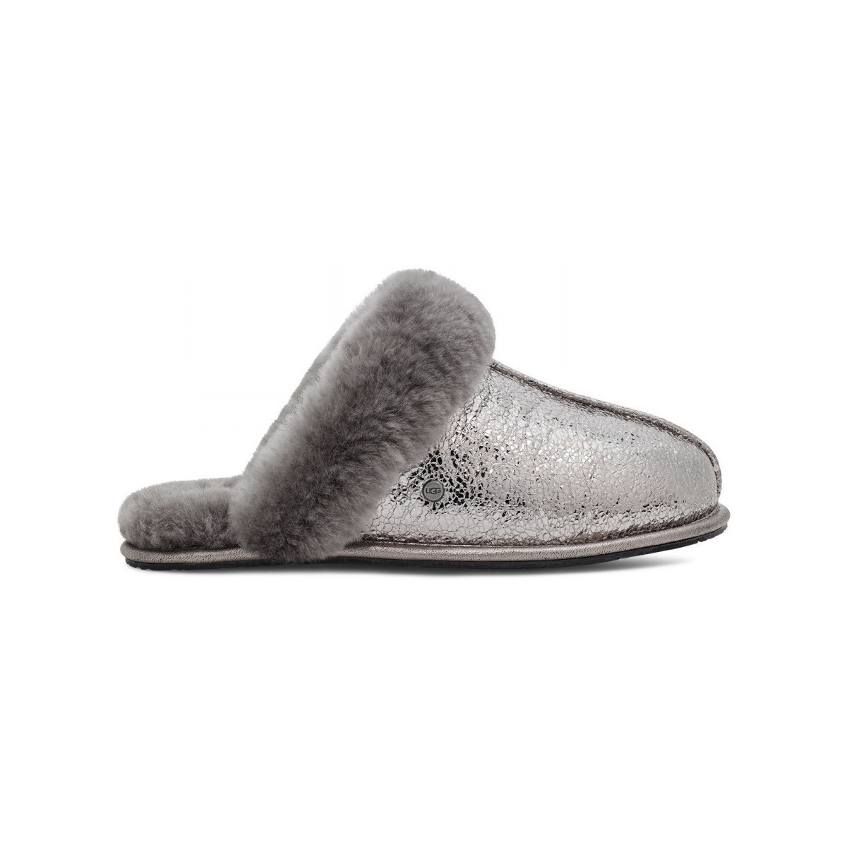 Schuhe Damen Hausschuhe UGG W scuffette ii metallic sparkle Grau
