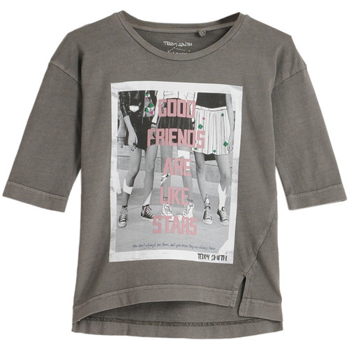 Kleidung Mädchen T-Shirts & Poloshirts Teddy Smith 51005483D Grau
