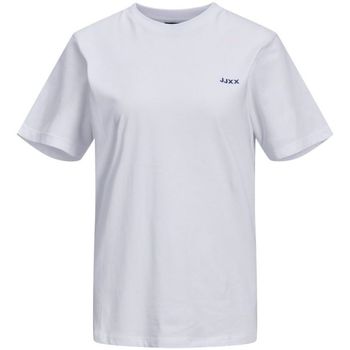 Kleidung Damen T-Shirts & Poloshirts Jjxx 12206974 JXANNA-BRIGHT WHITE/ESTATE BLUE Weiss