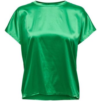 Kleidung Damen T-Shirts & Poloshirts Only 15279817 ONLDINA-FIRST TEA Grün