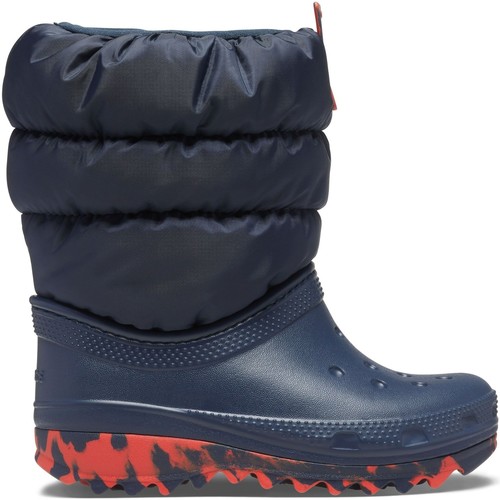 Schuhe Kinder Boots Crocs Crocs™ Classic Neo Puff Boot Kid's 207683 Navy