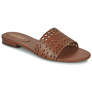 Schuhe Damen Pantoffel Lauren Ralph Lauren ANDEE-SANDALS-FLAT SANDAL Cognac