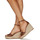 Schuhe Damen Sandalen / Sandaletten Lauren Ralph Lauren HAANA-ESPADRILLES-WEDGE Cognac