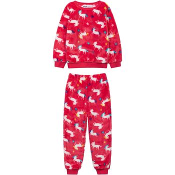 Kleidung Mädchen Pyjamas/ Nachthemden Minoti Schlafanzug aus kuscheligem Fleece für Mädchen ( 1y-8y ) Rosa