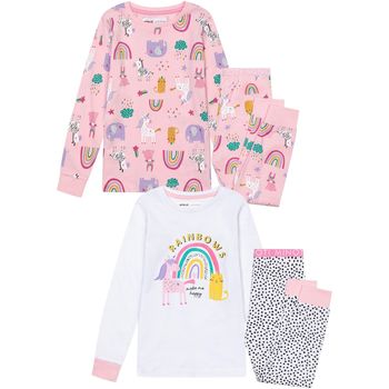 Kleidung Mädchen Pyjamas/ Nachthemden Minoti 2er-Pack Schlafanzüge für Mädchen ( 1y-8y ) Rosa