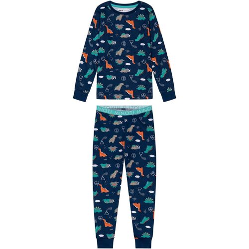 Kleidung Jungen Pyjamas/ Nachthemden Minoti Schlafanzug-Set mit Print für Jungen ( 1y-8y ) Blau