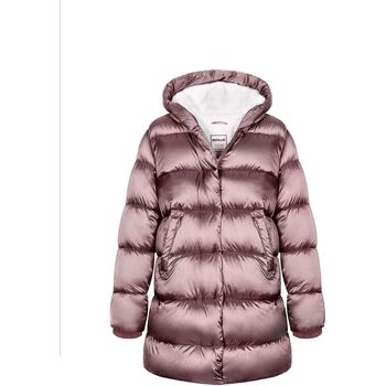 Kleidung Mädchen Jacken Minoti Winterjacke mit Kapuze für Mädchen ( 1y-14y ) Braun
