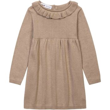 Kleidung Mädchen Kleider Minoti für Mädchen Gestricktes Rüschenkleid ( 3m-3y ) Grau