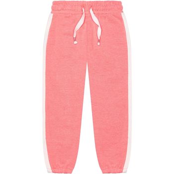 Kleidung Mädchen Joggs Jeans/enge Bundhosen Minoti für Mädchen Tapered Fleece-Jogginghose ( 1y-8y ) Rot