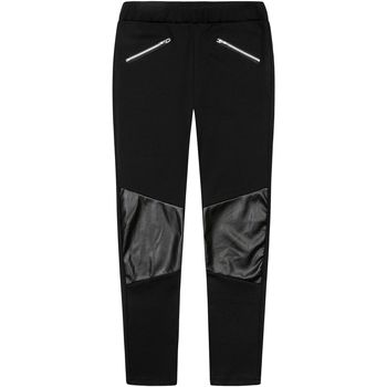 Kleidung Mädchen Joggs Jeans/enge Bundhosen Minoti für Mädchen PU-getäfelte Leggings ( 3y-14y ) Schwarz