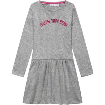 Kleidung Mädchen Kleider Minoti Strickkleid „Follow Your Heart“  für Mädchen ( 3y-14y ) Grau