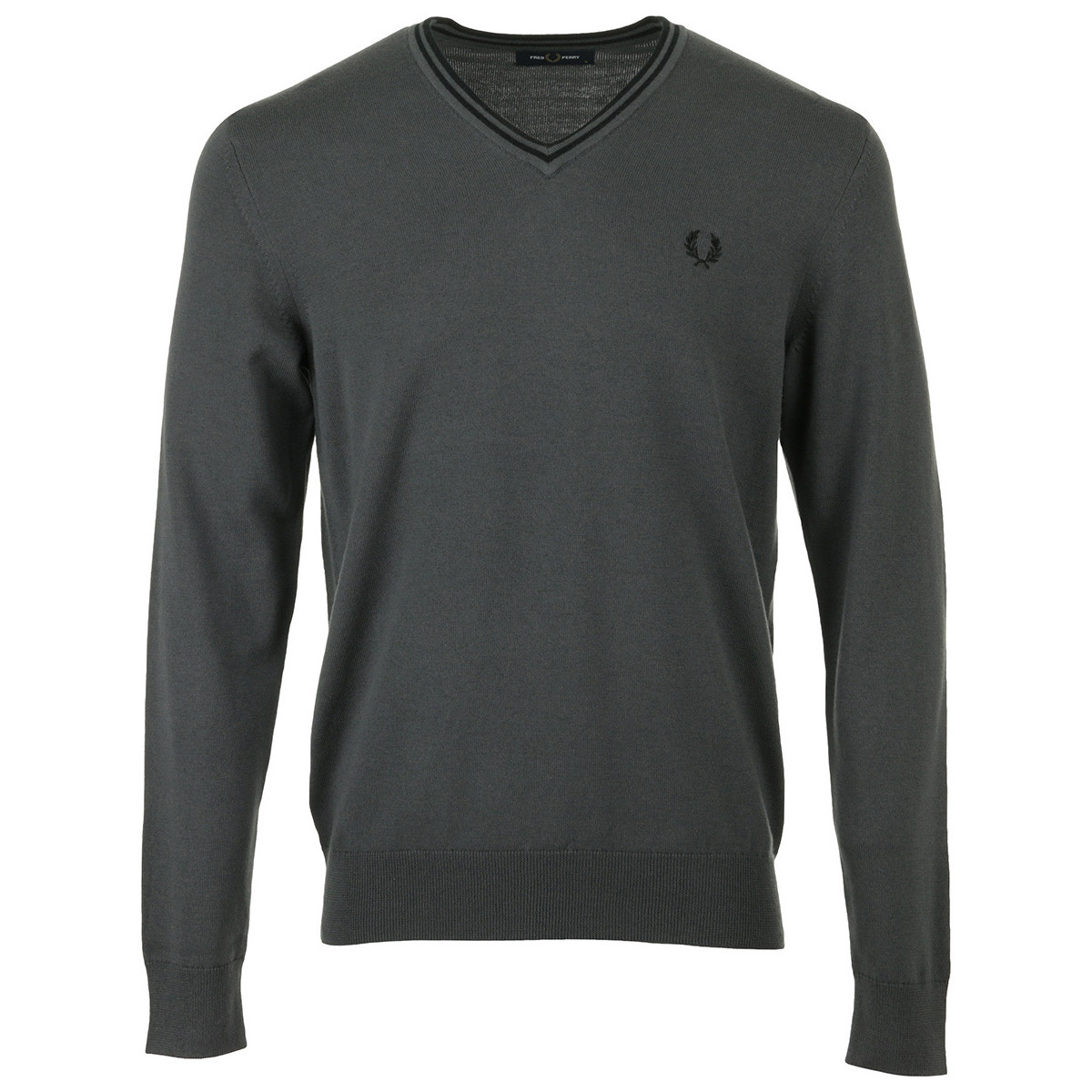 Kleidung Herren Pullover Fred Perry Classic Crew Neck Jumper Grau