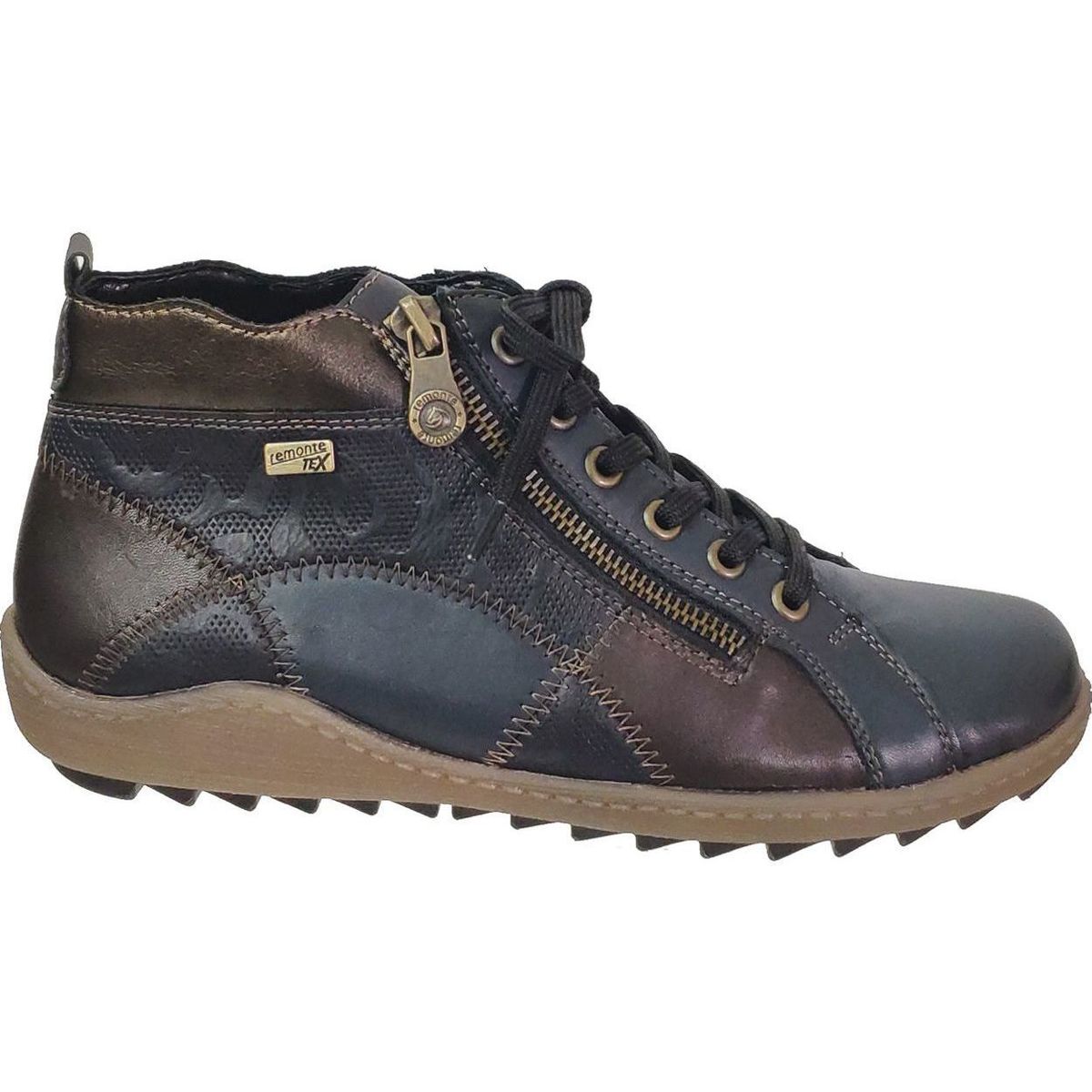 Schuhe Damen Boots Remonte R1467 Blau