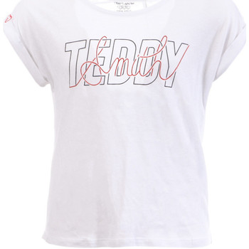 Kleidung Mädchen T-Shirts & Poloshirts Teddy Smith 51006347D Weiss