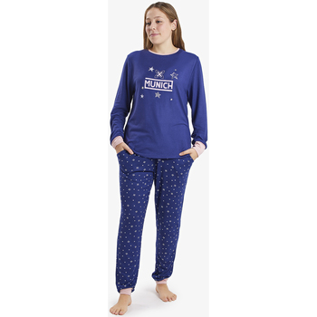 Kleidung Damen Pyjamas/ Nachthemden Munich CP0400 Blau