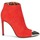 Schuhe Damen Low Boots Roberto Cavalli WDS213 Rot