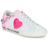 Schuhe Damen Sneaker Low Love Moschino FREE LOVE Rosa