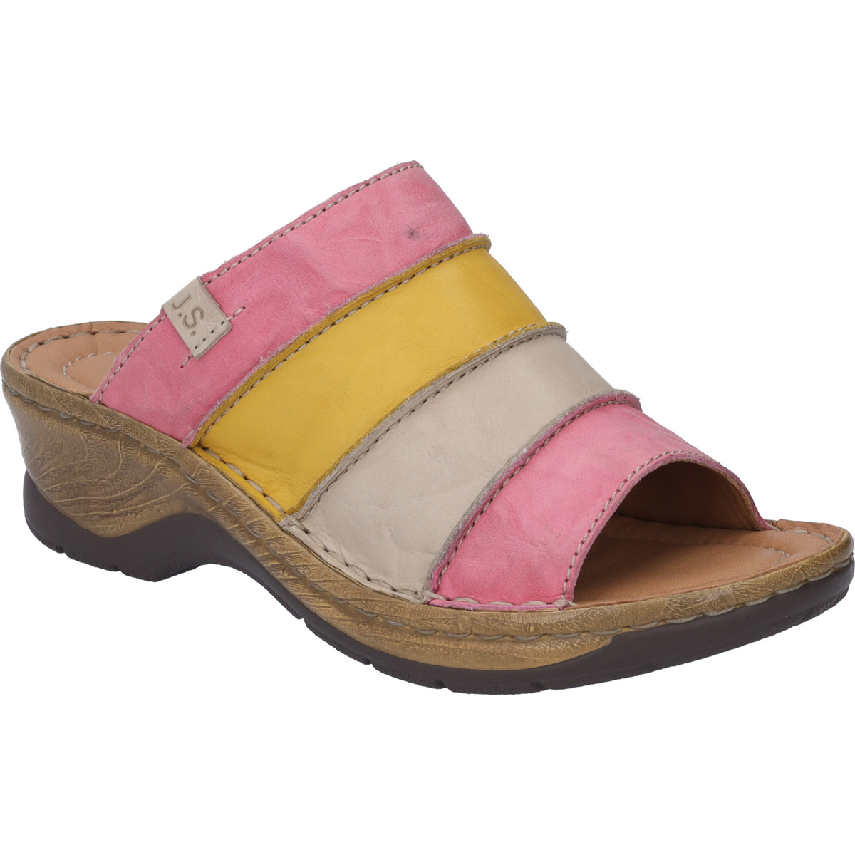Schuhe Damen Pantoletten / Clogs Josef Seibel Catalonia 64, pink-multi Rosa