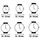 Uhren & Schmuck Armbandühre Chronotech Unisex-Uhr  CT7017B-02M (Ø 30 mm) Multicolor