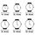 Uhren & Schmuck Armbandühre Chronotech Unisex-Uhr  CT7359-02 (Ø 35 mm) Multicolor