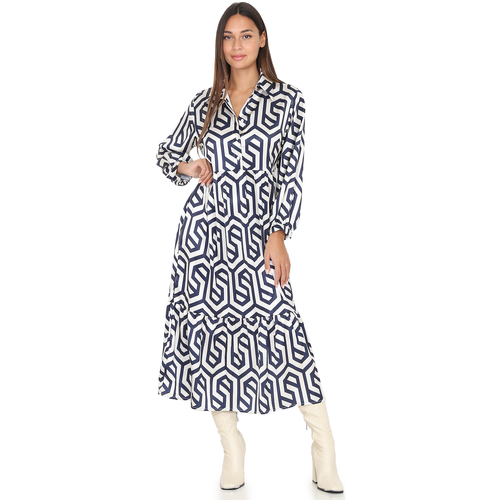 Kleidung Damen Kleider La Modeuse 64178_P146462 Blau