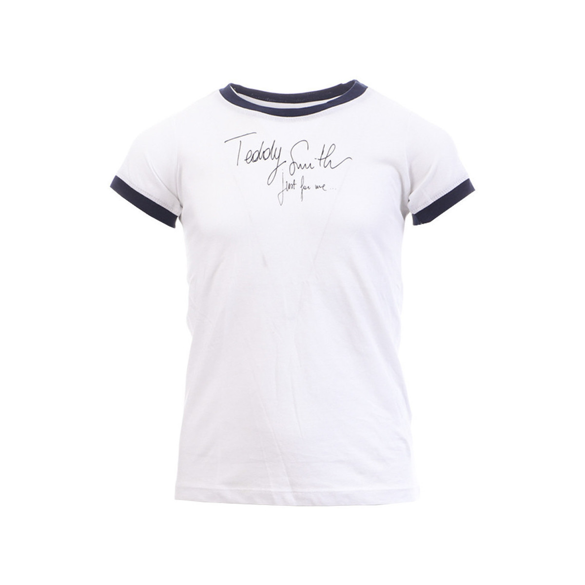 Kleidung Mädchen T-Shirts & Poloshirts Teddy Smith 51005853D Weiss