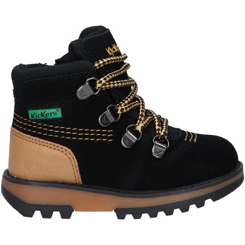 Schuhe Kinder Boots Kickers 878760-10 KICKNATURE CUIR SUEDE 878760-10 KICKNATURE CUIR SUEDE 