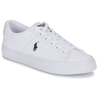 Schuhe Sneaker Low Polo Ralph Lauren SAYER-SNEAKERS-LOW TOP LACE Weiss / Schwarz