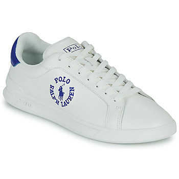 Schuhe Sneaker Low Polo Ralph Lauren HRT CRT CL-SNEAKERS-LOW TOP LACE Weiss / Blau
